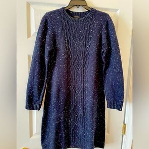 Talbots Navy Blue Sweater Dress